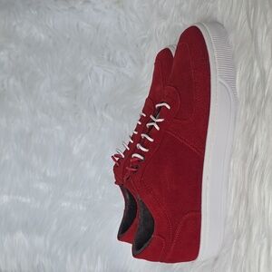 Red Suede Men's Sneakers
